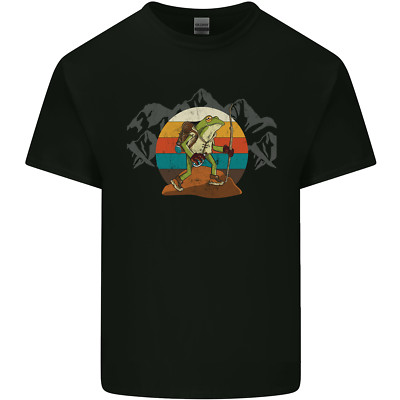 Ein Frosch Wandern in den Bergen Trekking Kinder T-Shirt Kinder