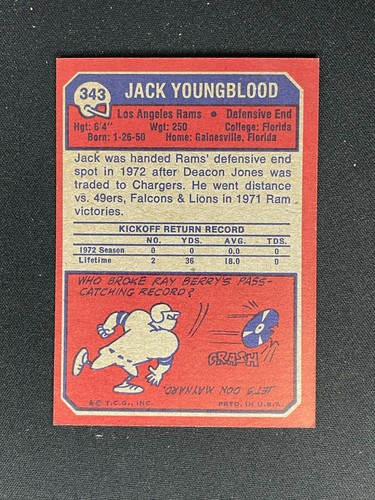 1970-1979 Topps Football ROOKIES / STARS / HOF / SP - Pick Your Card +15% Off 3+ - Picture 77 of 133