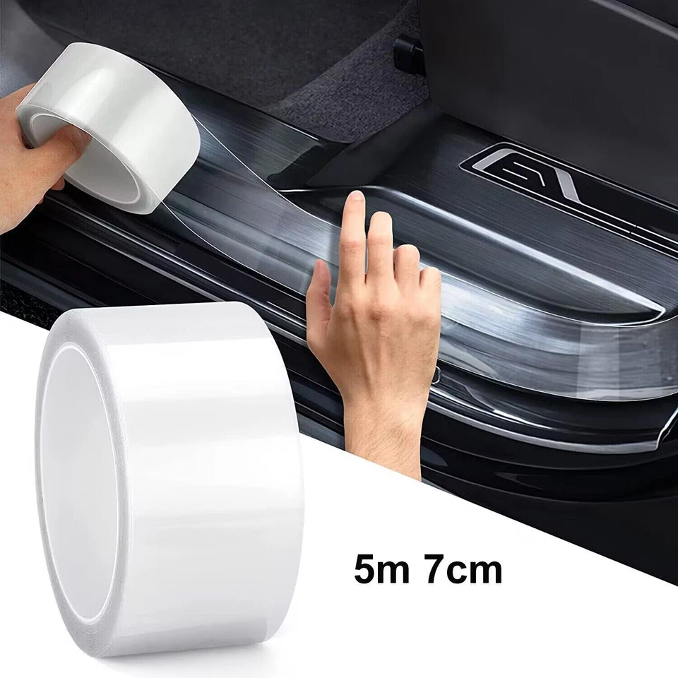 Car Door Transparent Sticker Body Anti Scratch Protector sill Scuff Cover Strip Foto 3 de 4