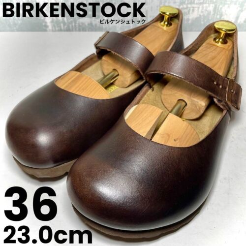 Birkenstock Mantua 23071602 Dark Brown Havana, Oiled Leather Pre-owned 36 US6 - Picture 1 of 10