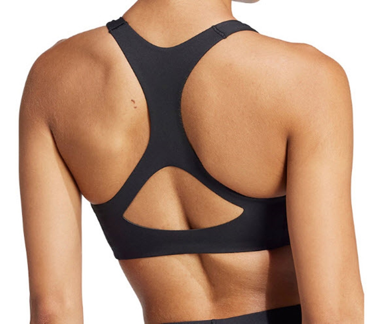 Adidas Women Adizero Run Medium Tank Top Bra Black Yoga Fitness