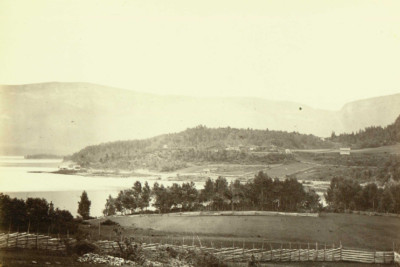 Blick auf den Tyri Fjord, Norwegen 4x6 Foto 