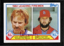 1983 TOPPS 708 DAN QUISENBERRY LEADER TOUGH CARD TO FIND AUTOGRAPHED SIGNED AUTO