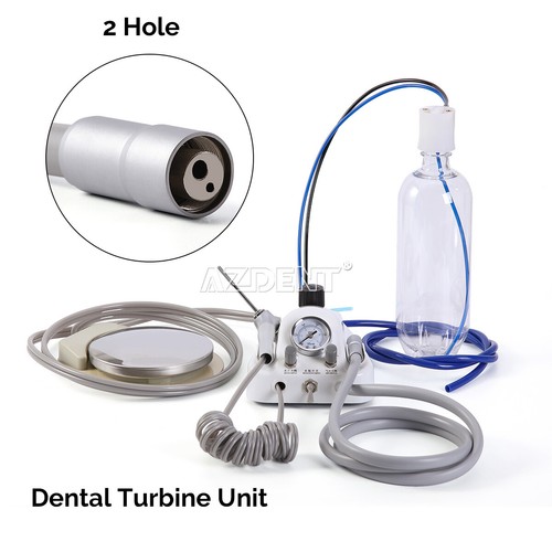 Dental Portable Turbine Unit 3 Way Syringe Work with Air Compressor 2/4Holes - Picture 11 of 34
