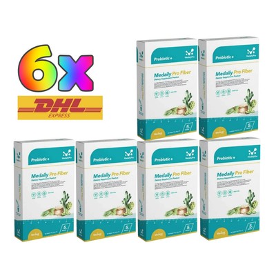 6x Medaily Pro Fiber Powder Drink Prebiotic Probiotic Help Excretion Supplement