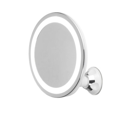 Adler Wand-Schminkspiegel  mit Saugnapf ohne Bohren LED beleuchtet AD2168 