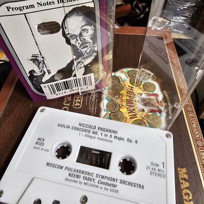 Paganini Violin Concerto No. 1 In D Cassette Tape 1984 ACS 8123