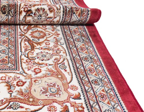 Tabriz Medallón Machine Woven Rug Persian Various Sizes - Rug, Carpet, Red - Picture 32 of 35