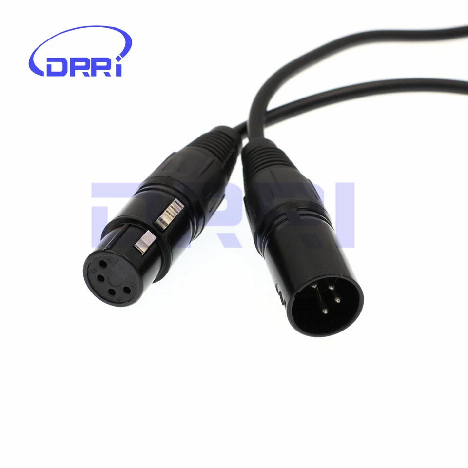 4-pin XLR male to 4pin XLR female power Cable for Sony F55/F5 - Image 4 of 4