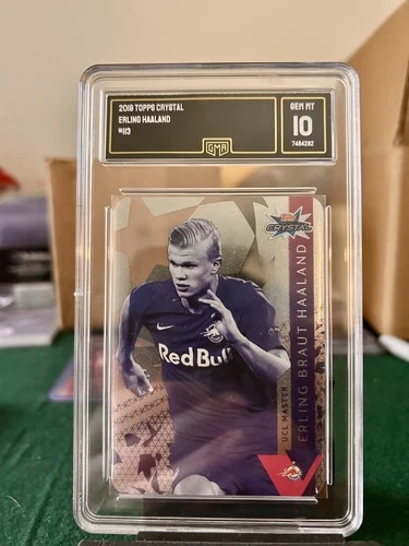 2019-20 Topps Crystal UCL Erling Haaland GEM MT 10 RC  #113