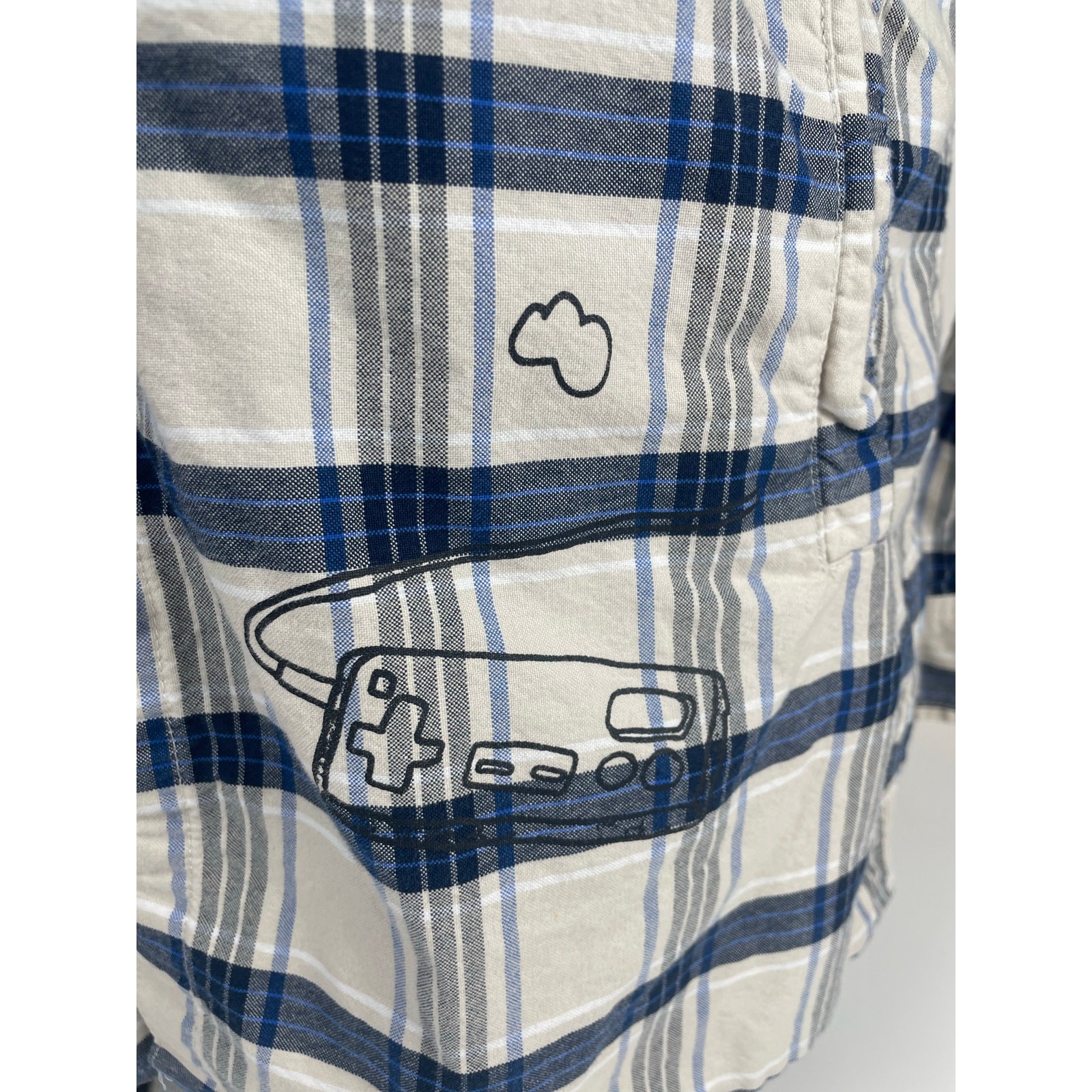 Beaster Button Down Shirt SMALL Graphic Long Slee… - image 2