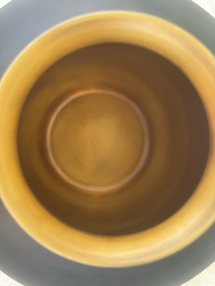 Restoration Hardware Black Matte Metal Burnished Patina Brass Vase 11" Height - Image 4 of 4