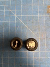 Nos Amc Jeep Radio Knob Pair Cj 567 72-86 