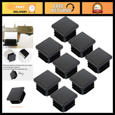 50 Pack 2" Square Plastic Plugs, 50mm End Caps for Square Tubing  Posts