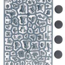 Necromunda: Ironhead Squat Charter Masters  Drill Masters 1 sprue 4 bases 40K