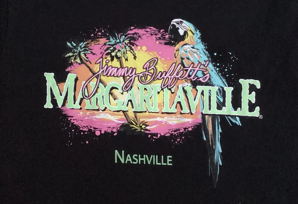 Ladies XL MARGARITAVILLE Nashville T Shirt, Black, Short Sleeve - Image 3 of 4
