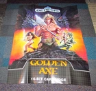 Vintage Golden Axe Double Sided Poster Sega Genesis Authentic