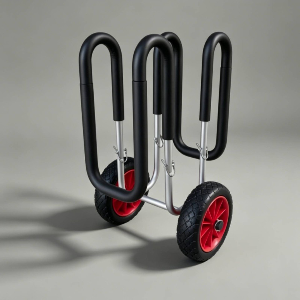 Paddle Boding Paddle Board Trailer Lightweight Trolley Rust-Rust-Resistant for Beach ...