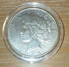 1925 Philadelphia Liberty Peace Dollar  V. fine to AU.  Excellent #9