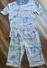 Mini Boden Pajamas 2 Piece Size 13 Y Dinosaurs Grey