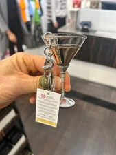 Michael Kors Giftable Martini Glass Bag Charm Purse Keychain Accessory Key Ring