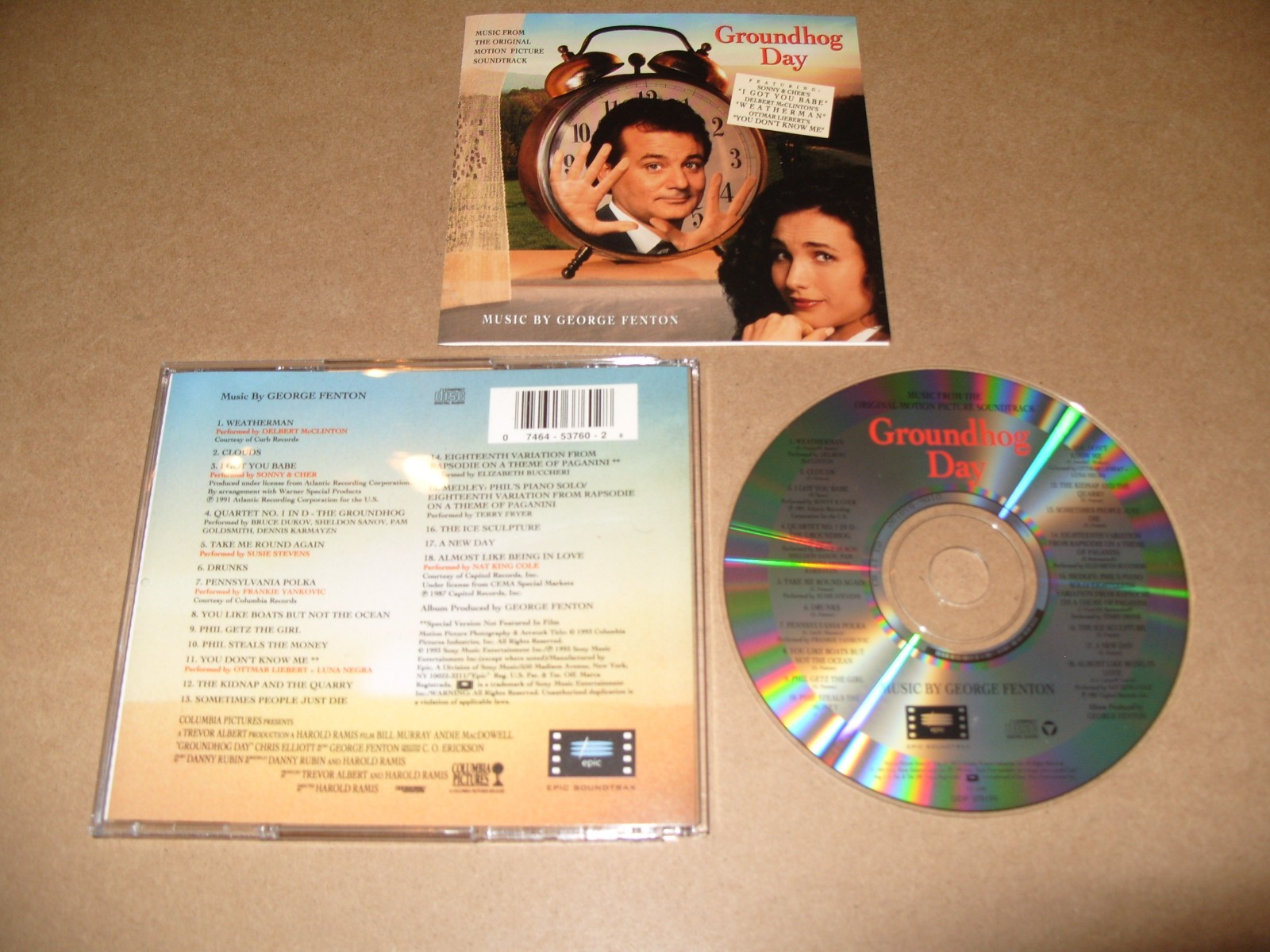 Groundhog Day: Music From The Original Motion Picture Soundtrack - Various CD