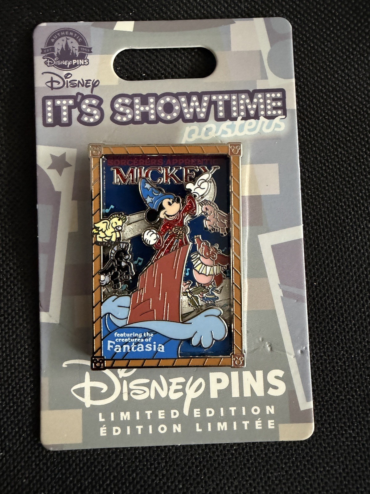Sorcerer’s Apprentice Mickey Fantasia It’s Showtime Poster Series Pin LE3000