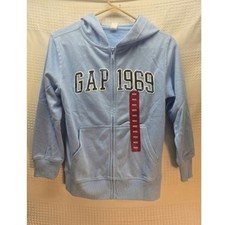 Gap Full Zip Sweater Full Zip Hoodie Unisex Size 8 Blue Camo