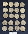 (1) Roll Walking Liberty Half Dollar US 90% Silver $10.00 Face Value 20 Coins- D
