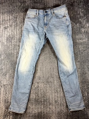G Star Raw Revend Jeans Mens 32x30 Blue Denim Stretch Light Wash Skinny Leg