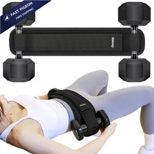 Hip Thrust Belt, Balency Belt for Dumbbells Heavy, One Size, Black