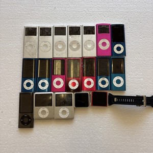 Lot Of 19 iPod Nano MP3 Players. Mixed Gens. FOR REPAIR. BATTERY Issues.