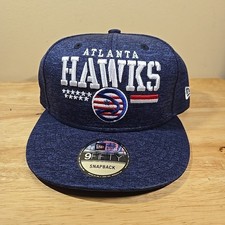 New Era 9Fifty Atlanta Hawks Blue NBA Snapback Adjustable Hat Cap
