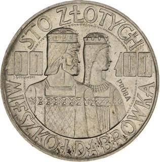 Polen 100 Zlotych 1966 Proba