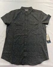 Kenneth Cole Reaction Slim Fit Shirt Mens Small Button Down Dark Gray