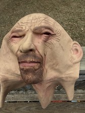 Unbranded Realistic Silicone Mask Bald Bearded Man 16 Full Head Prop see Photo