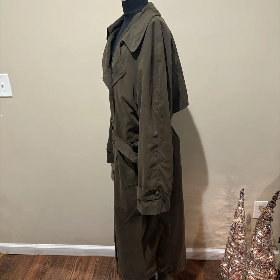 Gabardina Ralph Lauren Para Hombres Lana Blnd Extraíble Cremallera Forro Talla 44L Foto 4 de 4