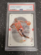 Basketball 1998-99 SP Authentic Michael Jordan #4 PSA 9 Mint
