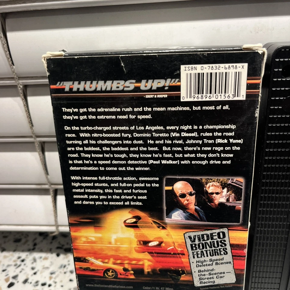 The Fast and the Furious (VHS Special Edition Contains Bonus Footage) V2 - Image 3 of 3