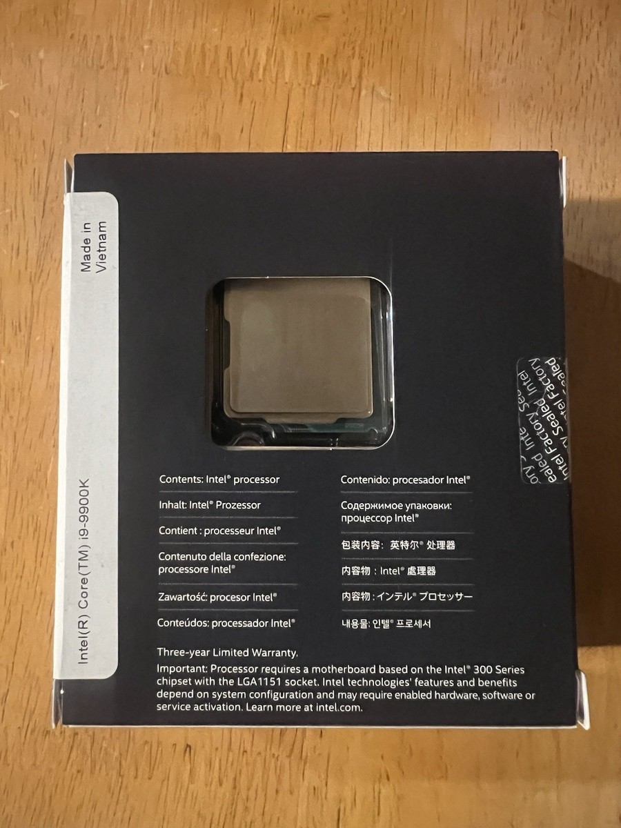 Intel Core i9-9900K Processor (3.60GHz, Octa-Core, LGA