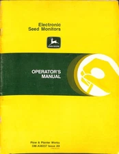 John Deere Electronic Seed Monitors Operator's Manual OM-A38237 Issue A9