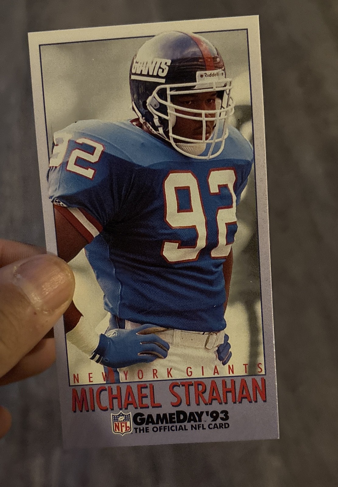 1993 Fleer GameDay - Michael Strahan #374 (RC)