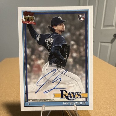 Topps 2026 Series 1 1991 Baseball Autographs Ian Seymour RC Auto Rays #91A-SEY