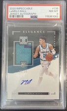 2020 PANINI IMPECCABLE 🔥☄️ LaMELO BALL ROOKIE PATCH AUTO (ON CARD) /99