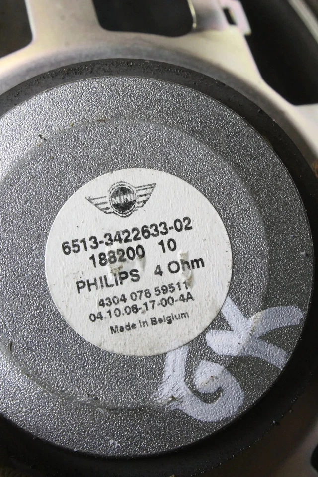 MINI COOPER R56 Haut-parleur Sonore de Porte Arrière Gauche 3422633 15217869 - Photo 3/3