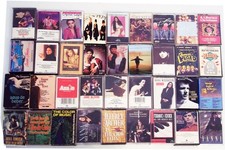  LOT OF 39 VINTAGE AUDIO CASSETTE TAPES CLASSIC POP MIXED ARTISTS ETC 