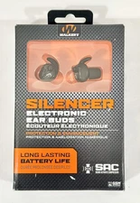Walkers GWP-SLCR Silencer Electronic Ear Buds - NRR 25dB - Matte Black / Carbon