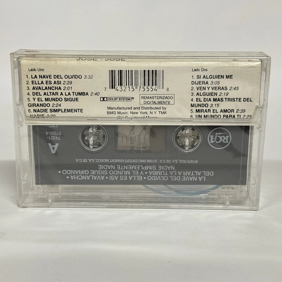 Jose Jose Cassette La Nave Del Olvido Remasterizado Digitalmente Rare New - Image 2 of 3
