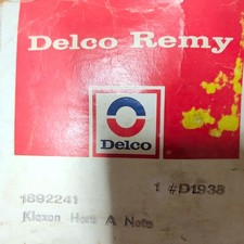 Delco Remy D1938 1892241 Klaxon Horn A Note