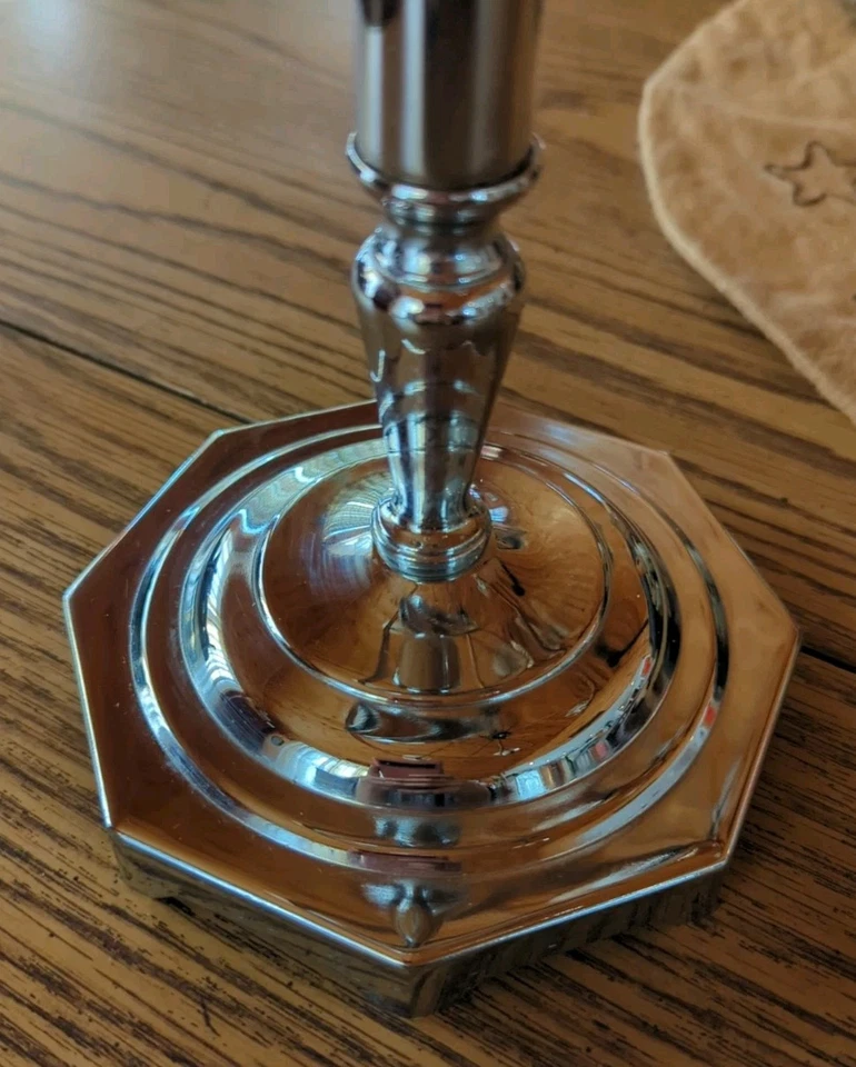 Vintage Chrome Vanity Makeup Regular & Magnifying Mirror Double Sided Table - image 3 of 4